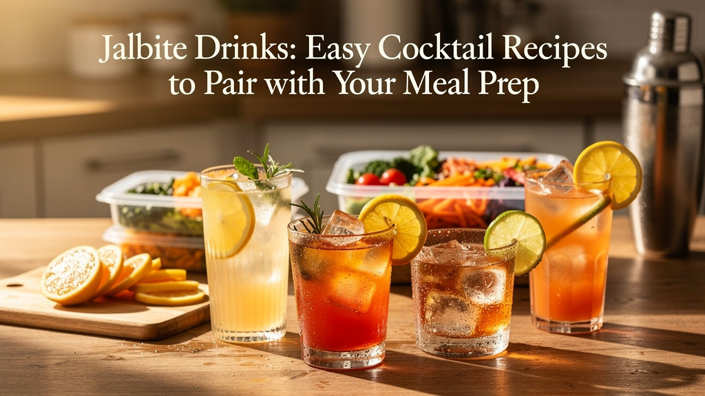 Jalbite-Inspired Sips: Cocktails Built for Meal Prep Night