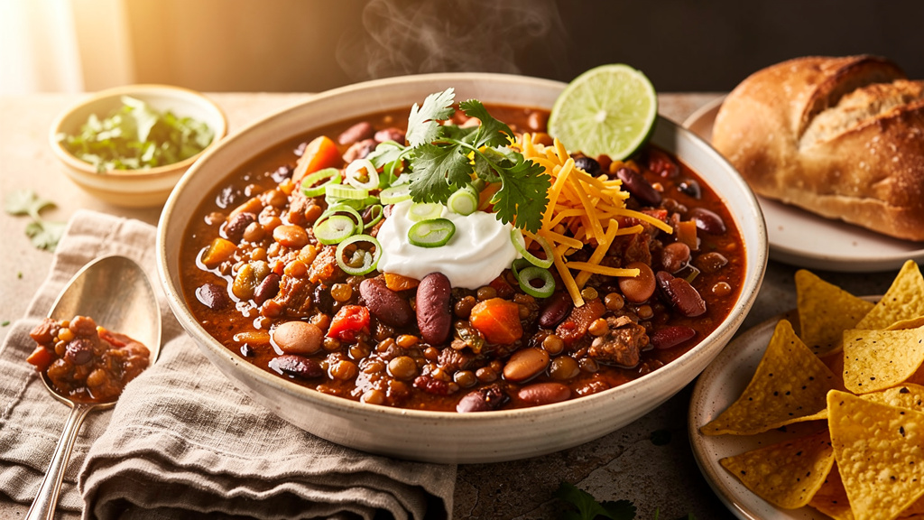 The Meatless Chili That Silences Every Carnivore at the Table