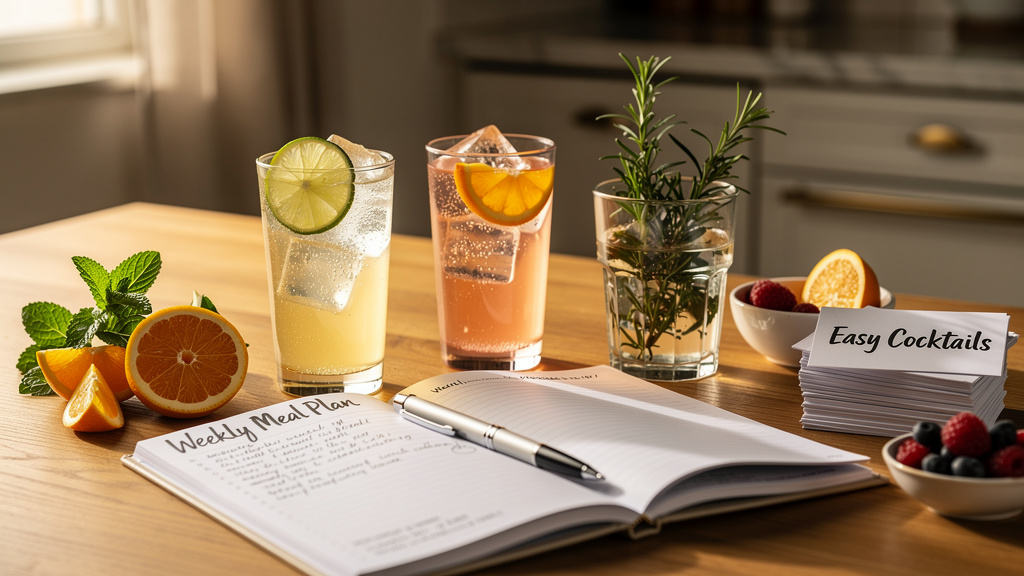 Shaken, Stirred, and Meal-Planned: Cocktails for the Organized Host