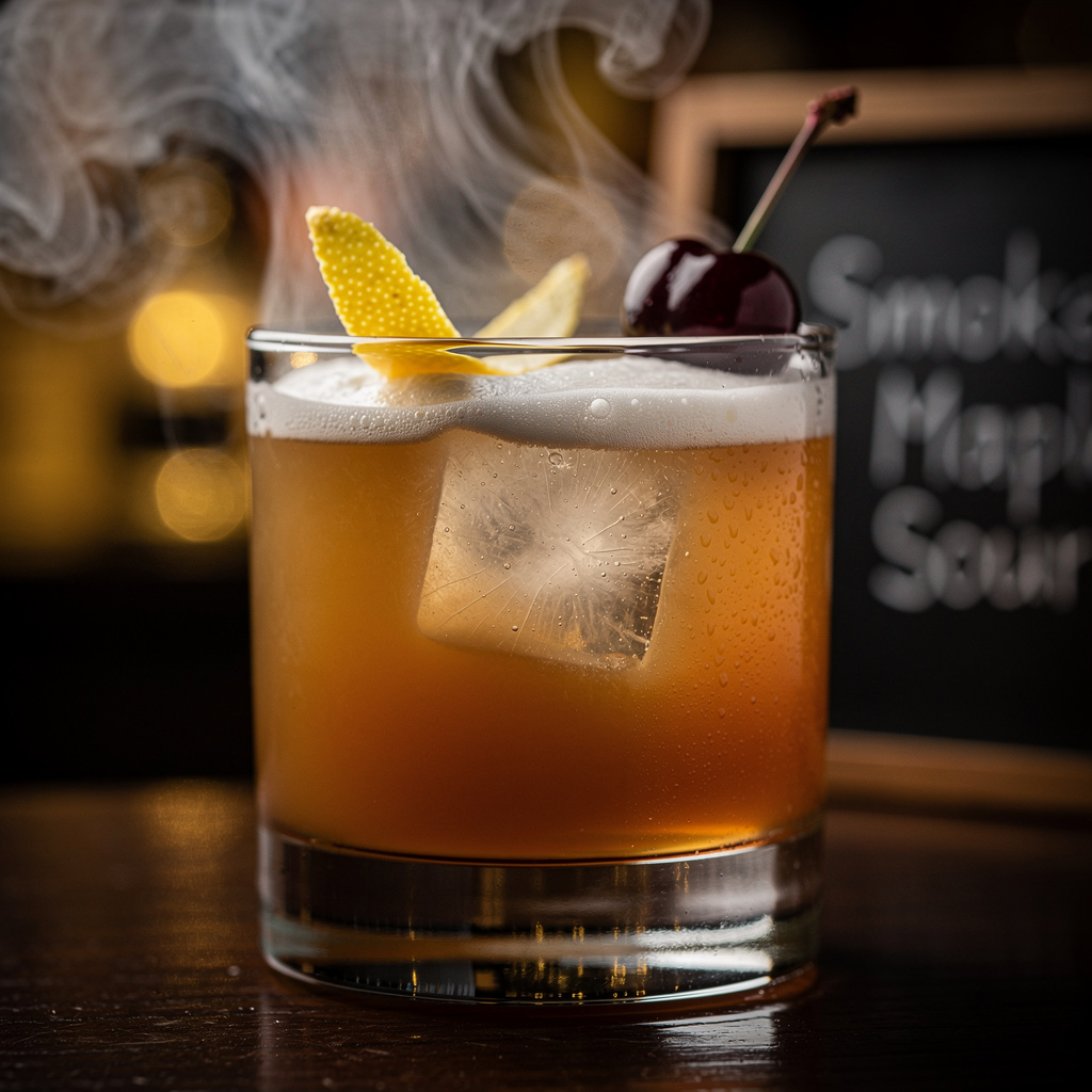 Smoked Maple Bourbon Sour