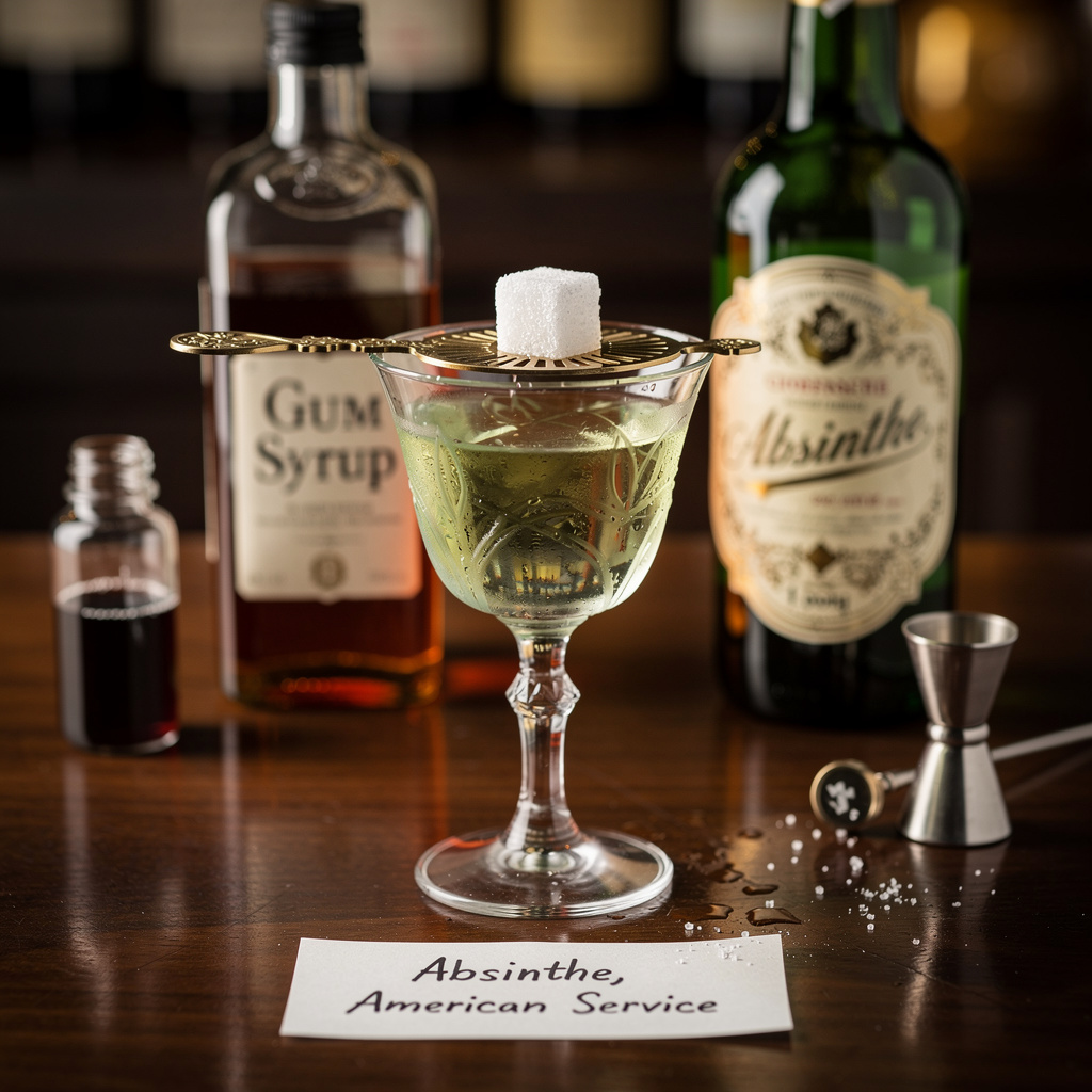 Absinthe, American Service Cocktail Recipe | Blinner