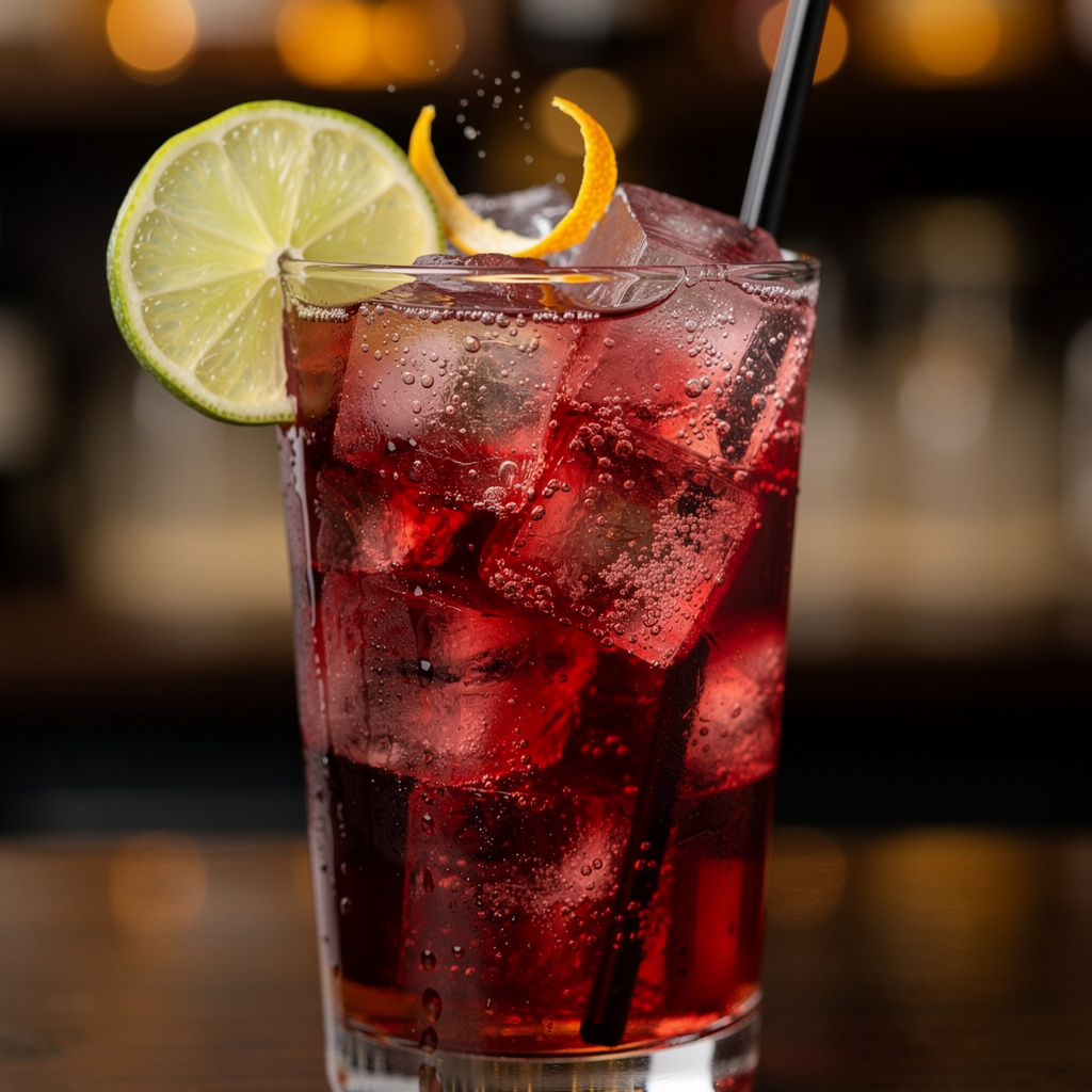 Amaretto Cranberry Fizz
