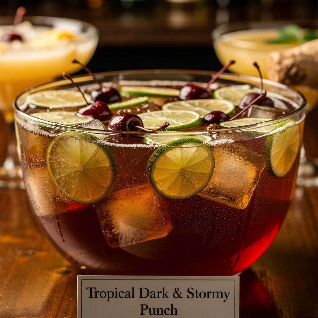 PunchBowl Tropical Dark & Stormy Punch