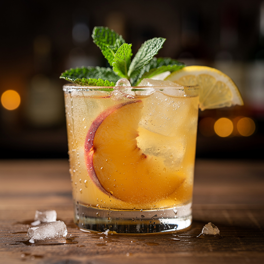 Bourbon Peach Smash