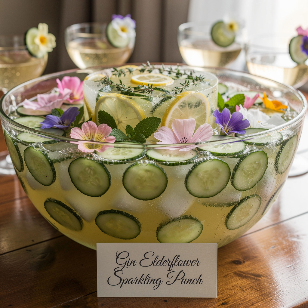 PunchBowl Gin Elderflower Sparkling Punch
