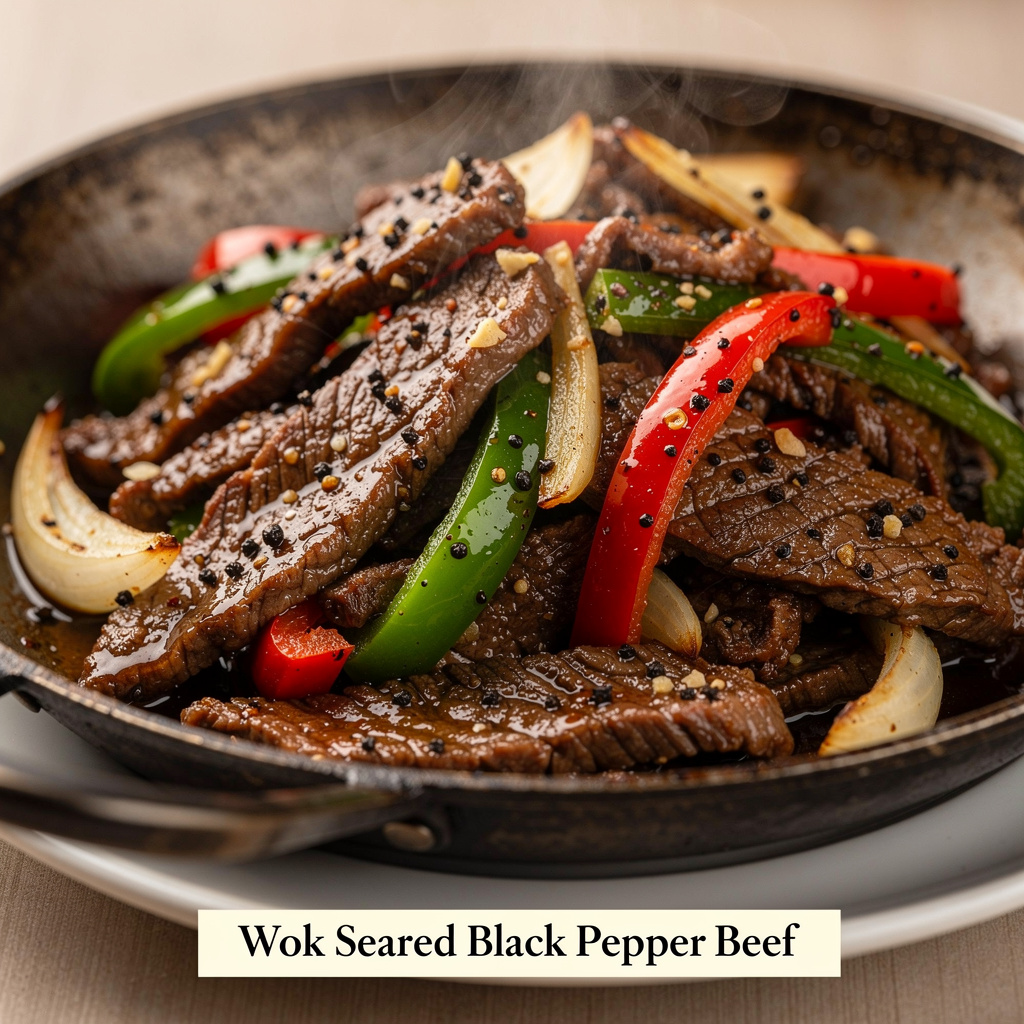 Wok-Seared Black Pepper Beef