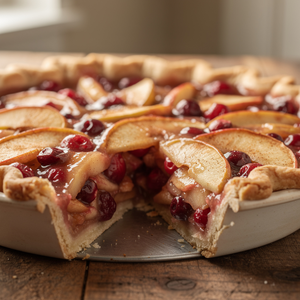Deep Dish Apple Cranberry Pie
