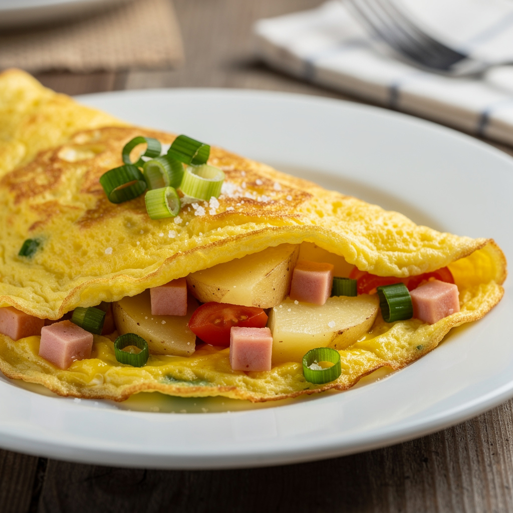 Green Onion Omelet