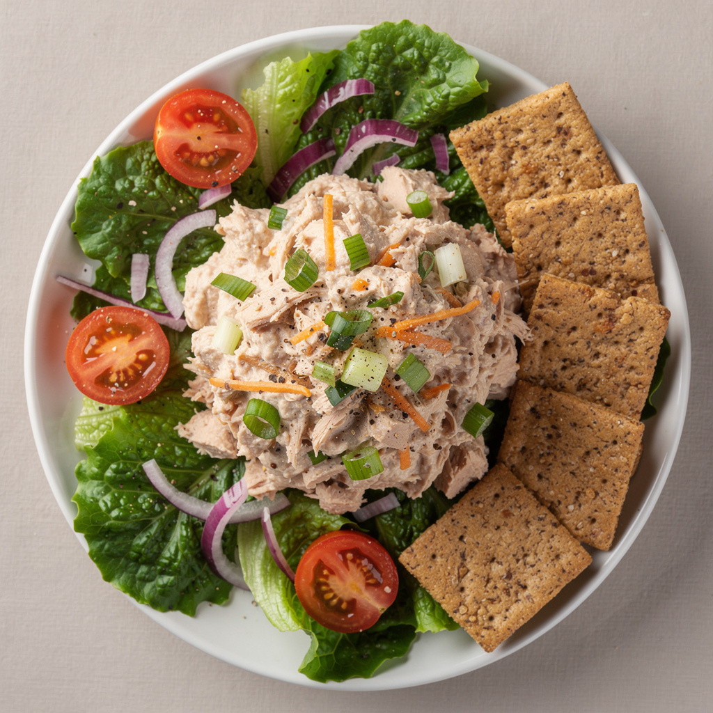 Tuna Salad on Greens
