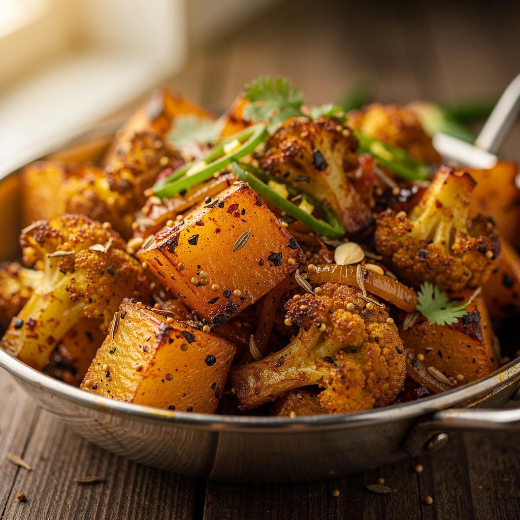 Roasted Aloo Gobi with Caramelized Spices