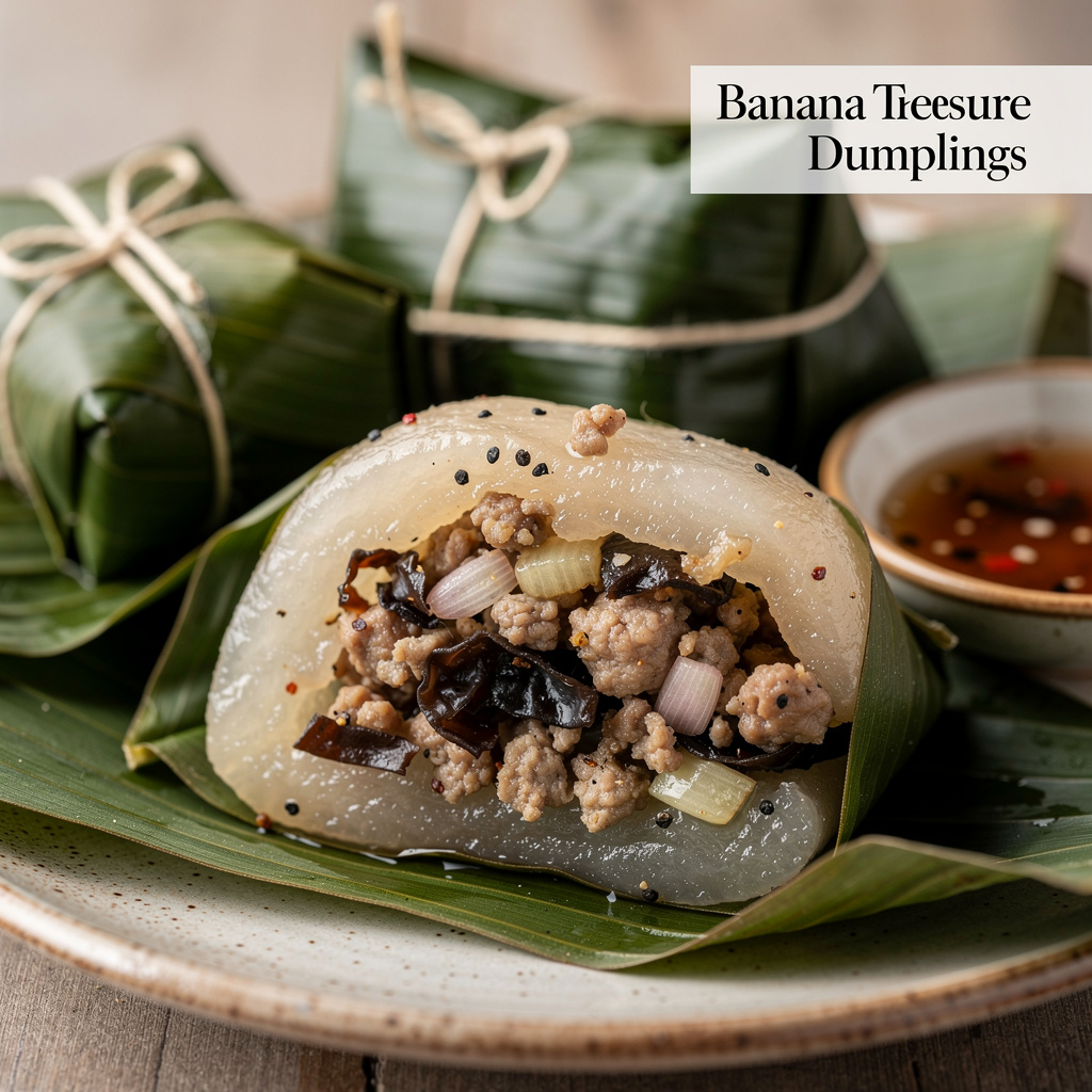 Banana Leaf Treasure Dumplings