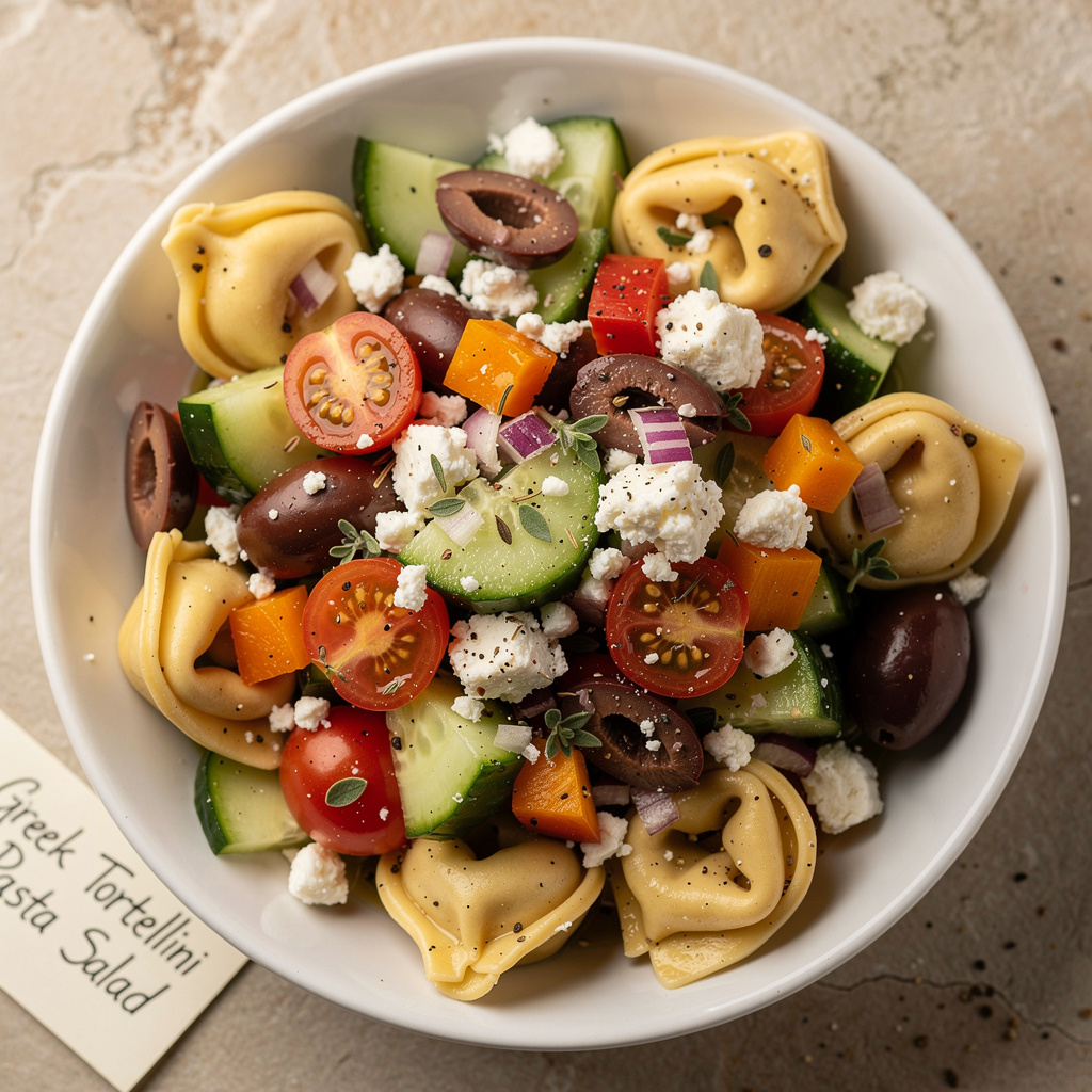 Greek Tortellini Pasta Salad
