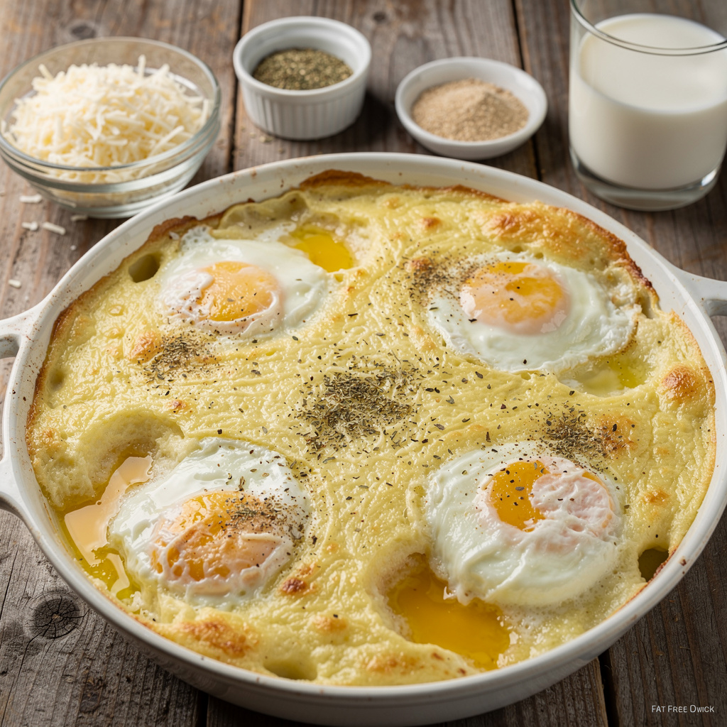 Baked Eggs & Cheese