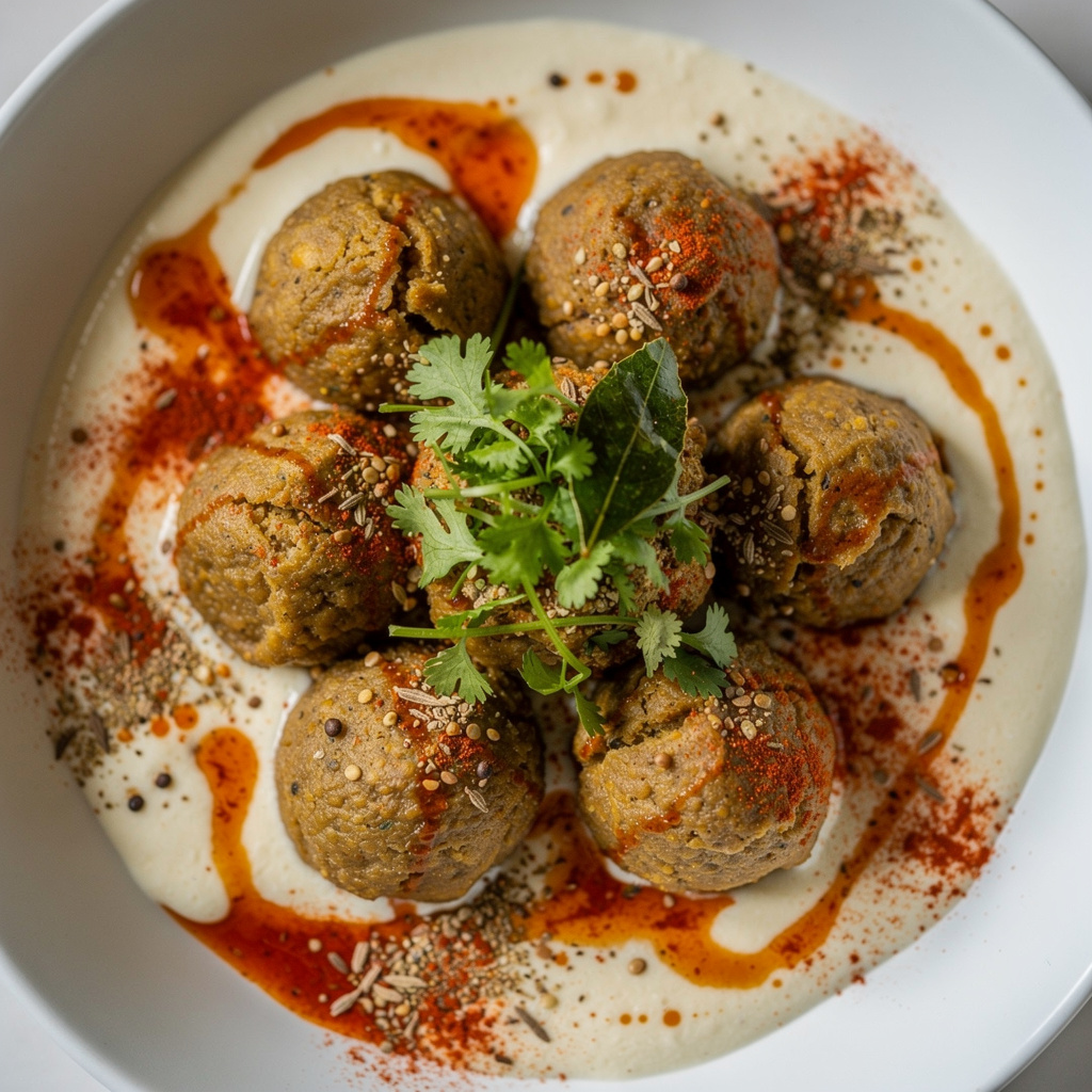 Pillowy Lentil Dumplings in Spiced Yogurt