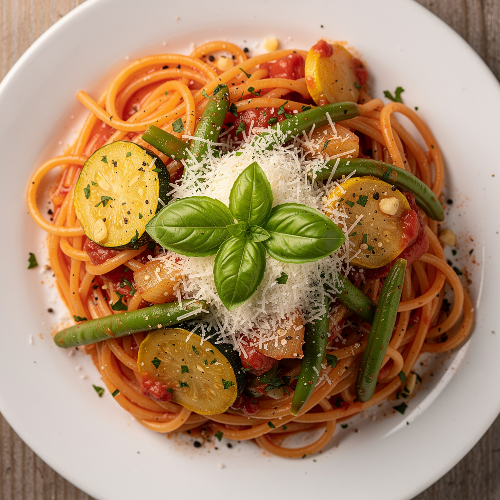Summer Vegetable Spaghetti