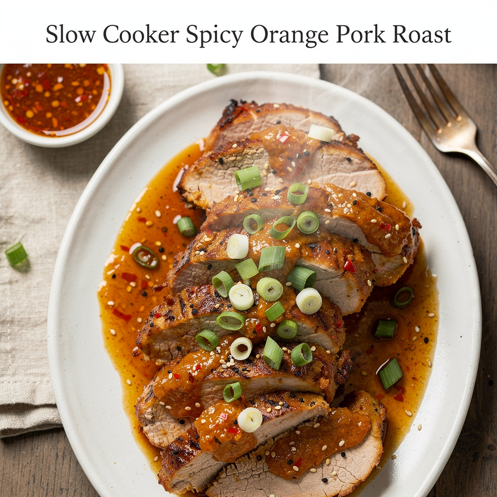 Slow Cooker Spicy Orange Pork Roast