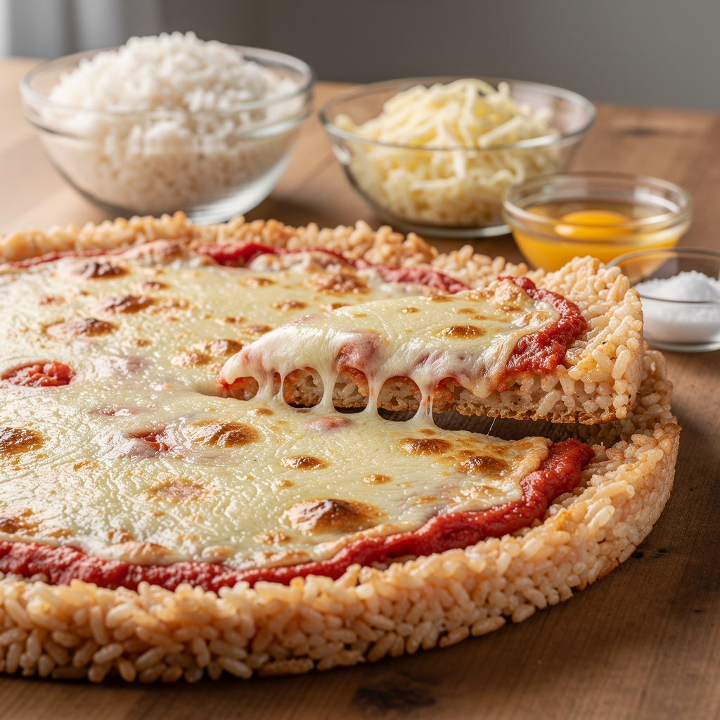 Rice-Crusted Pizza
