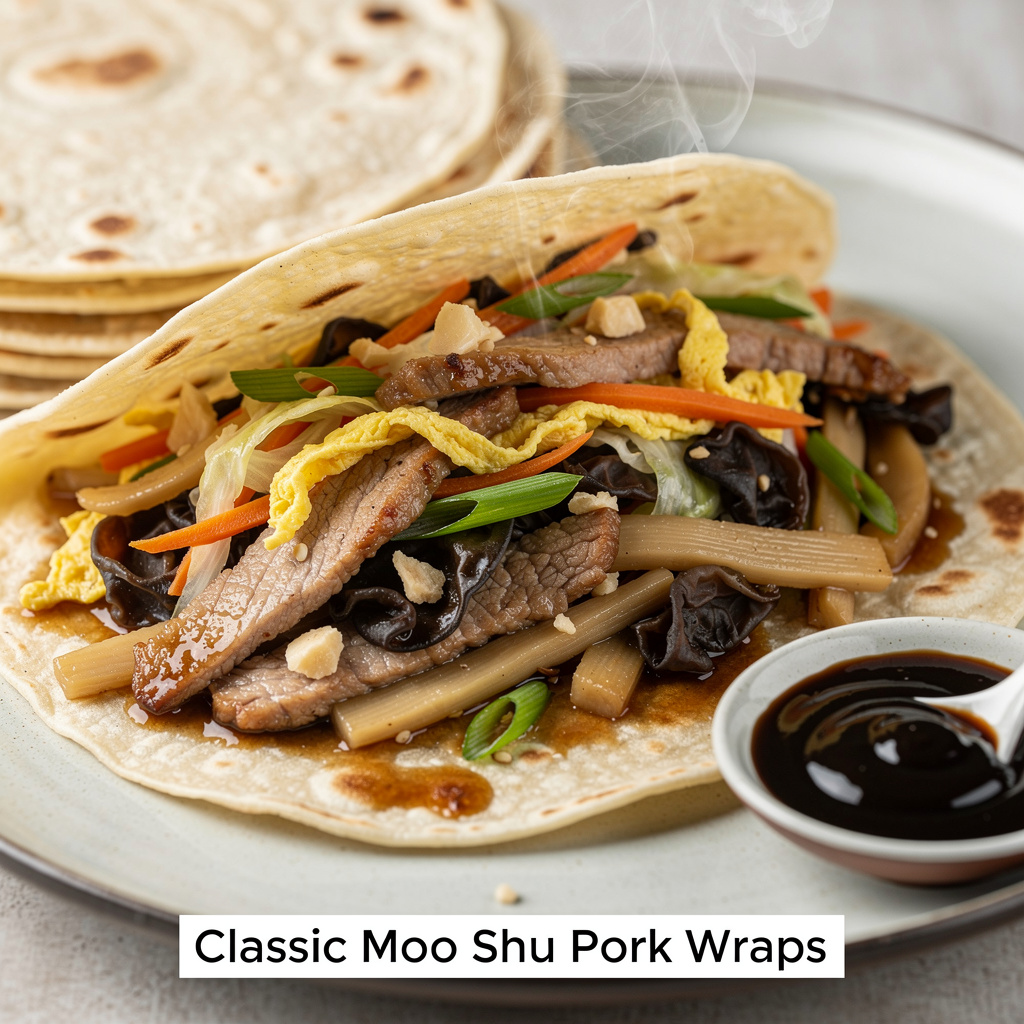 Classic Moo Shu Pork Wraps