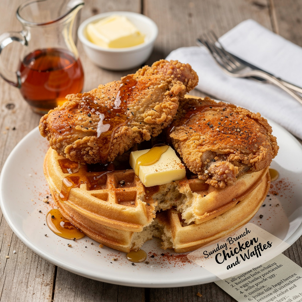 Sunday Brunch Chicken and Waffles