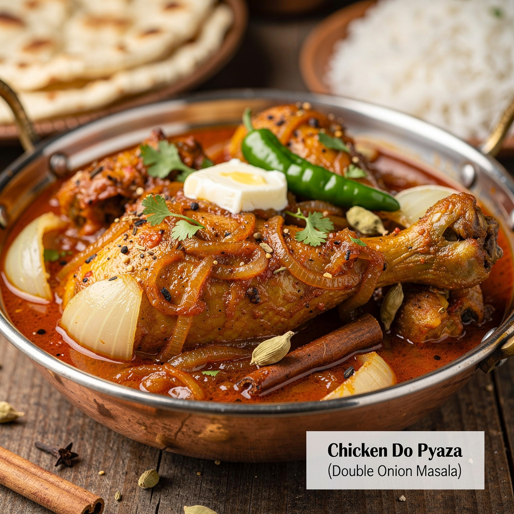 Chicken Do Pyaza (Double Onion Masala)