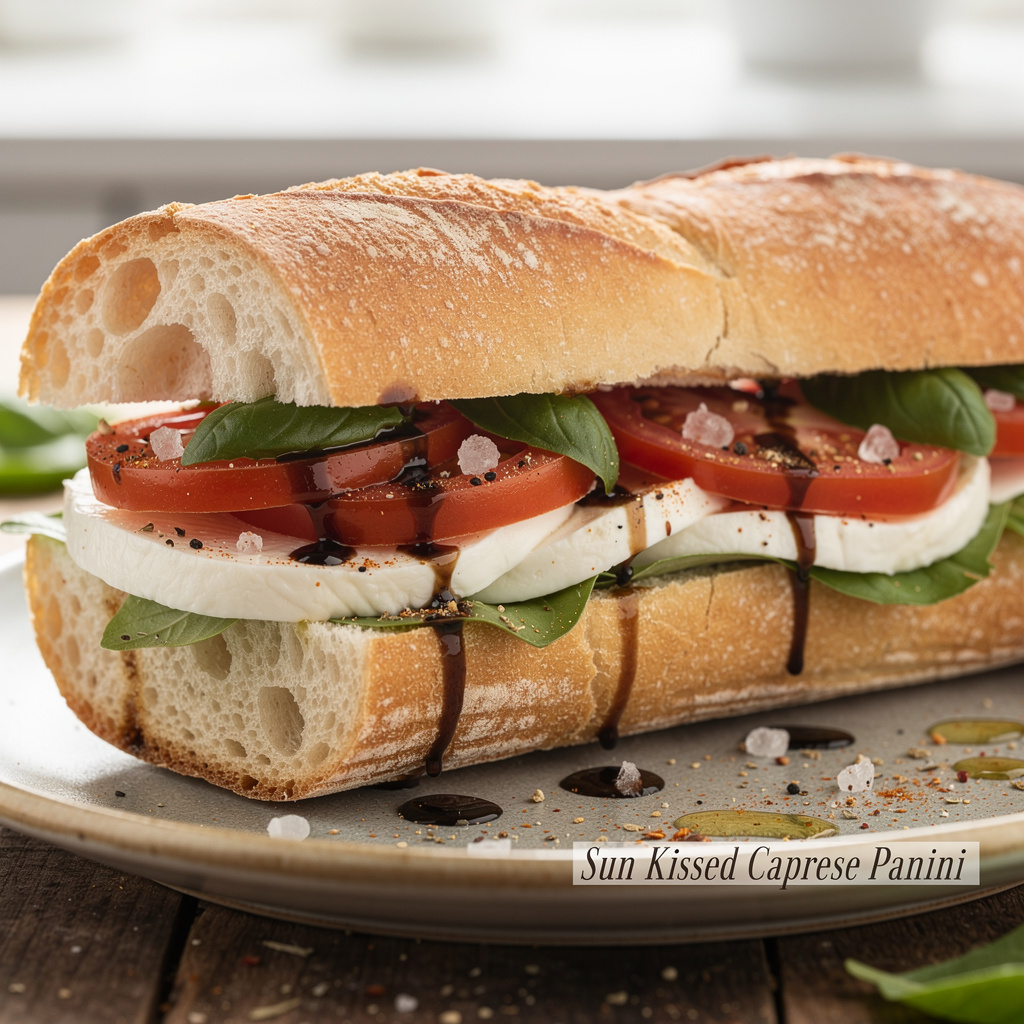 Sun-Kissed Caprese Panini