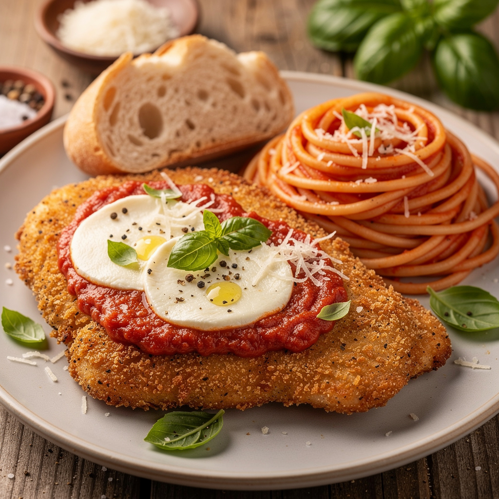 The Golden Crisp Chicken Parmesan