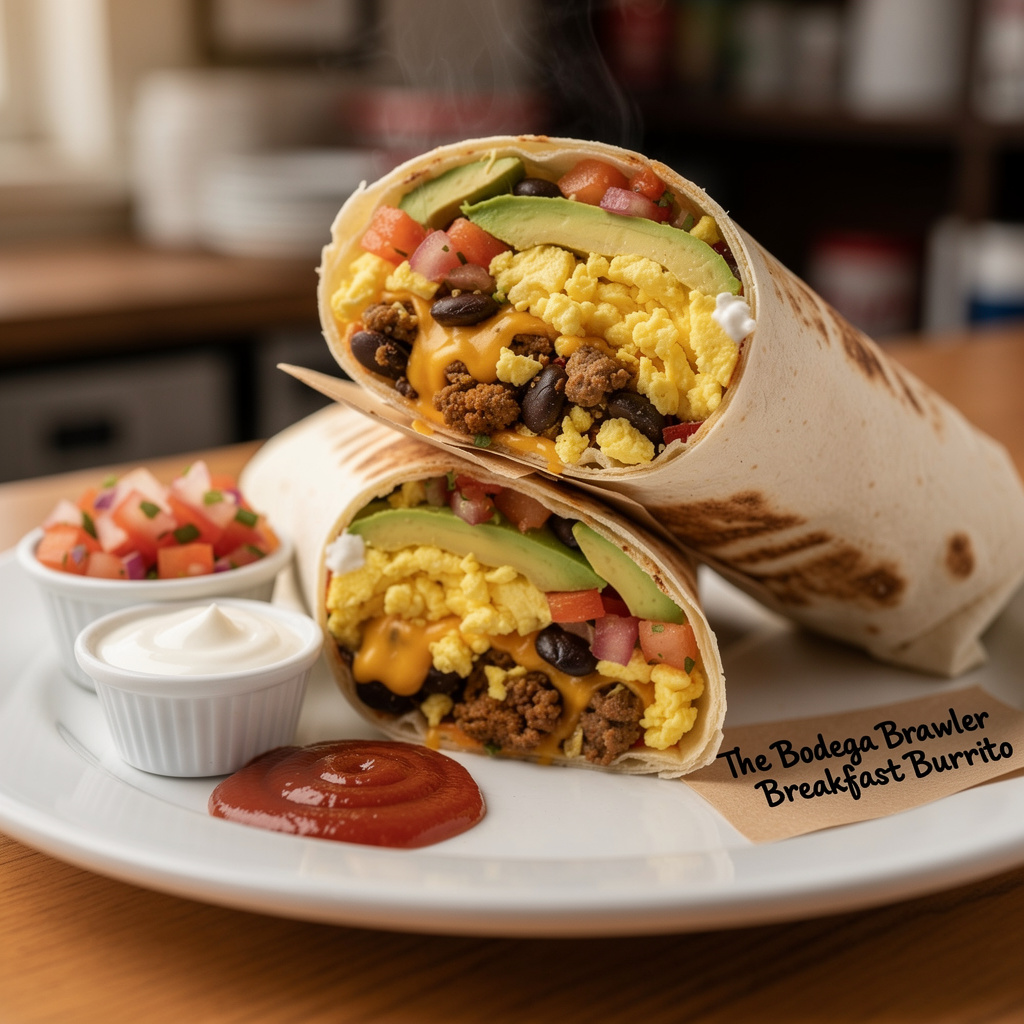 The Bodega Brawler Breakfast Burrito