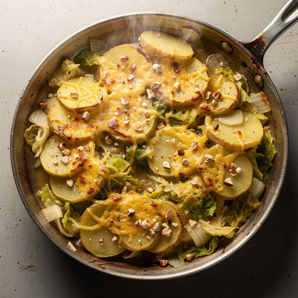Stove Top Potato and Cabbage Casserole