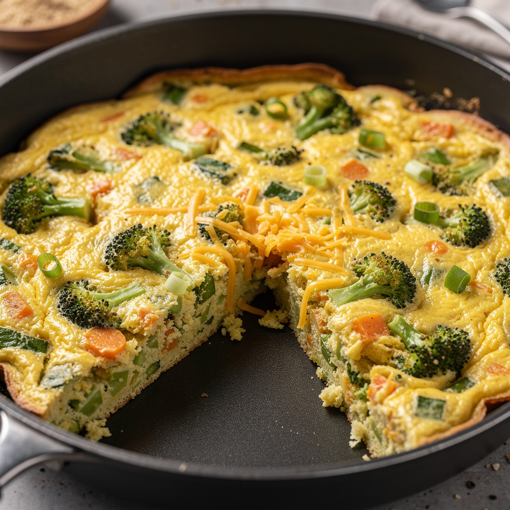 Broccoli-Cheddar Frittata