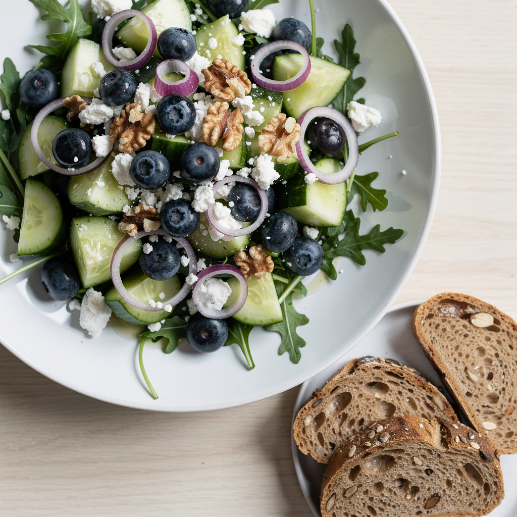 Cucumber Blueberry Salad