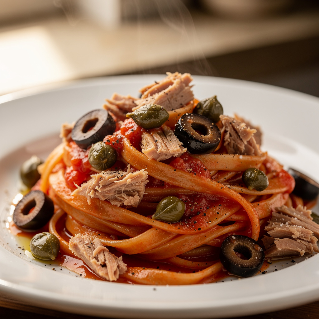 Neopolitan Tuna Fettuccine