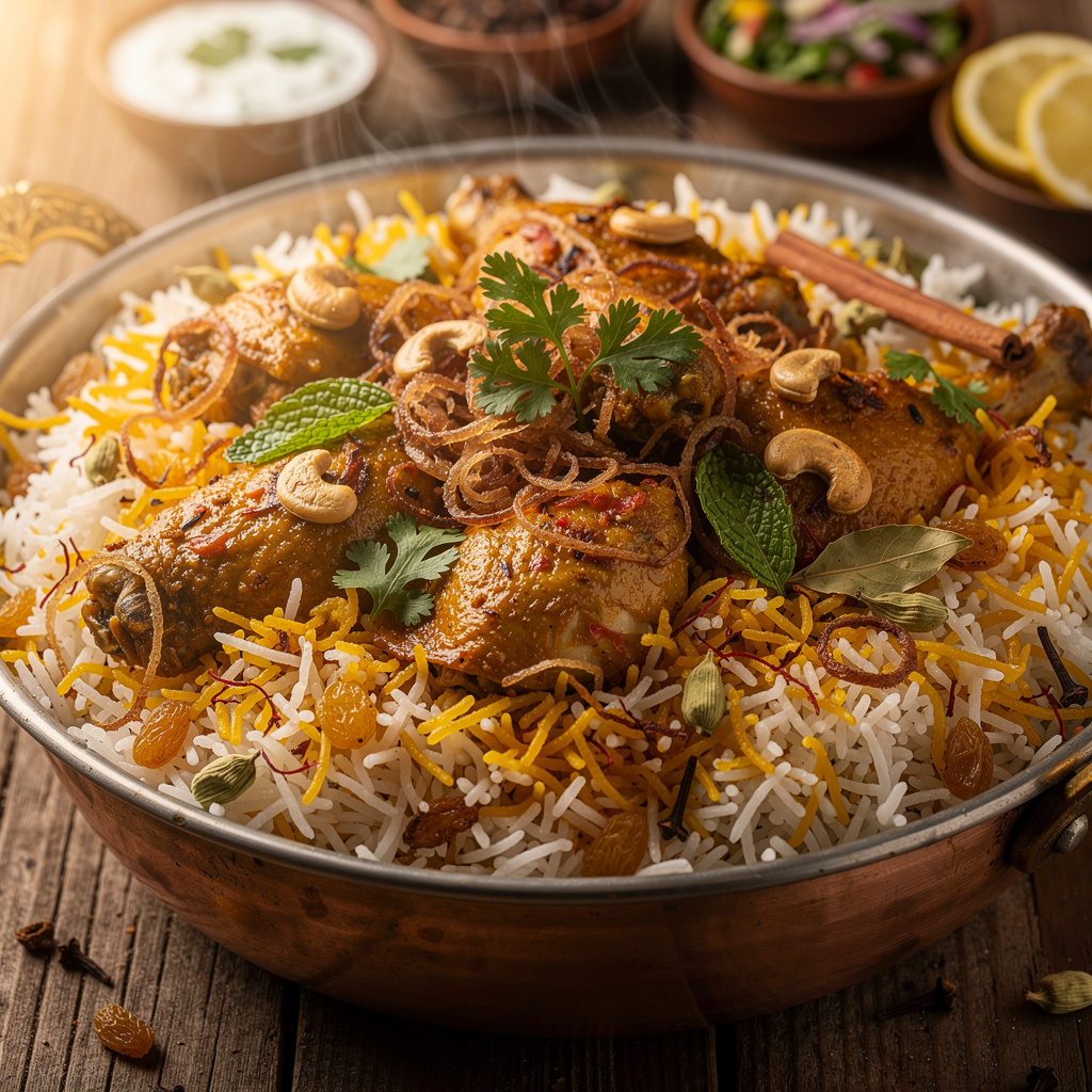 Royal Layered Chicken Biryani