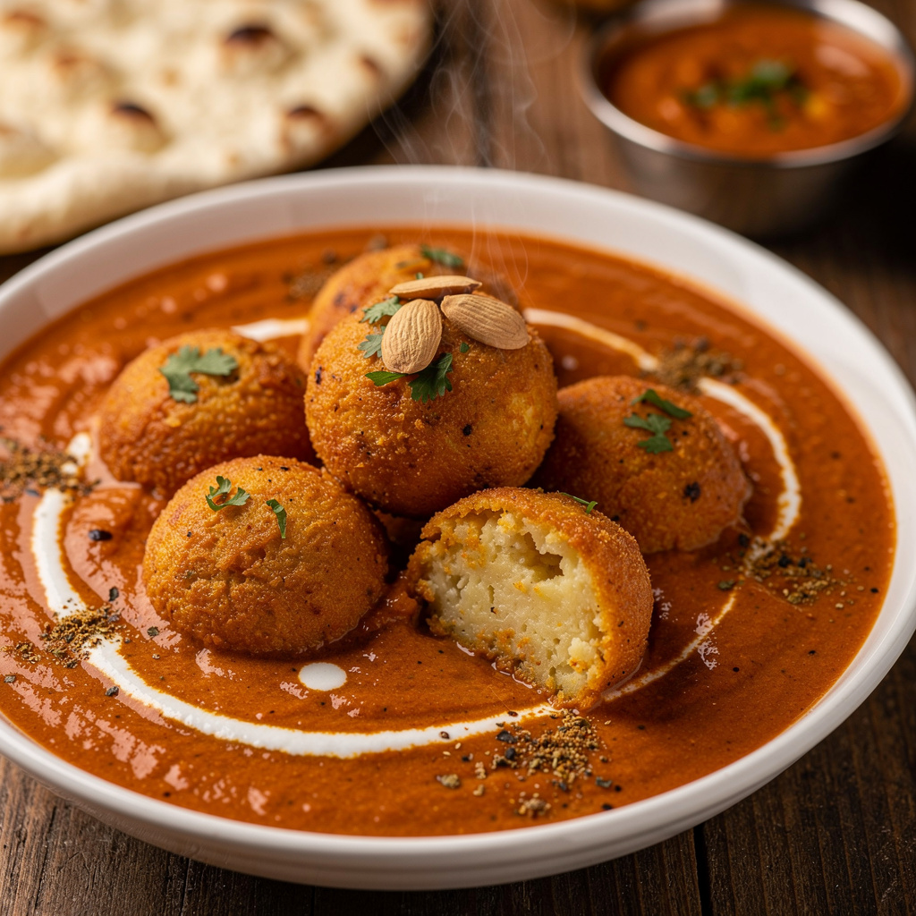 Golden Paneer Kofta in Velvety Tomato Gravy