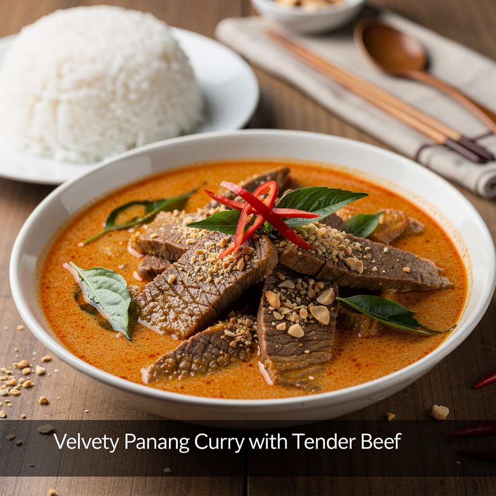 Velvety Panang Curry with Tender Beef