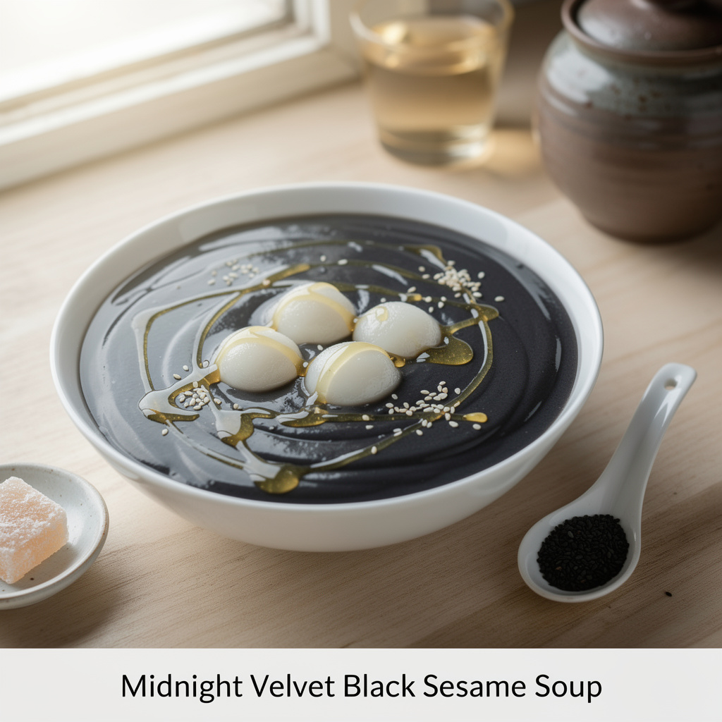 Midnight Velvet Black Sesame Soup