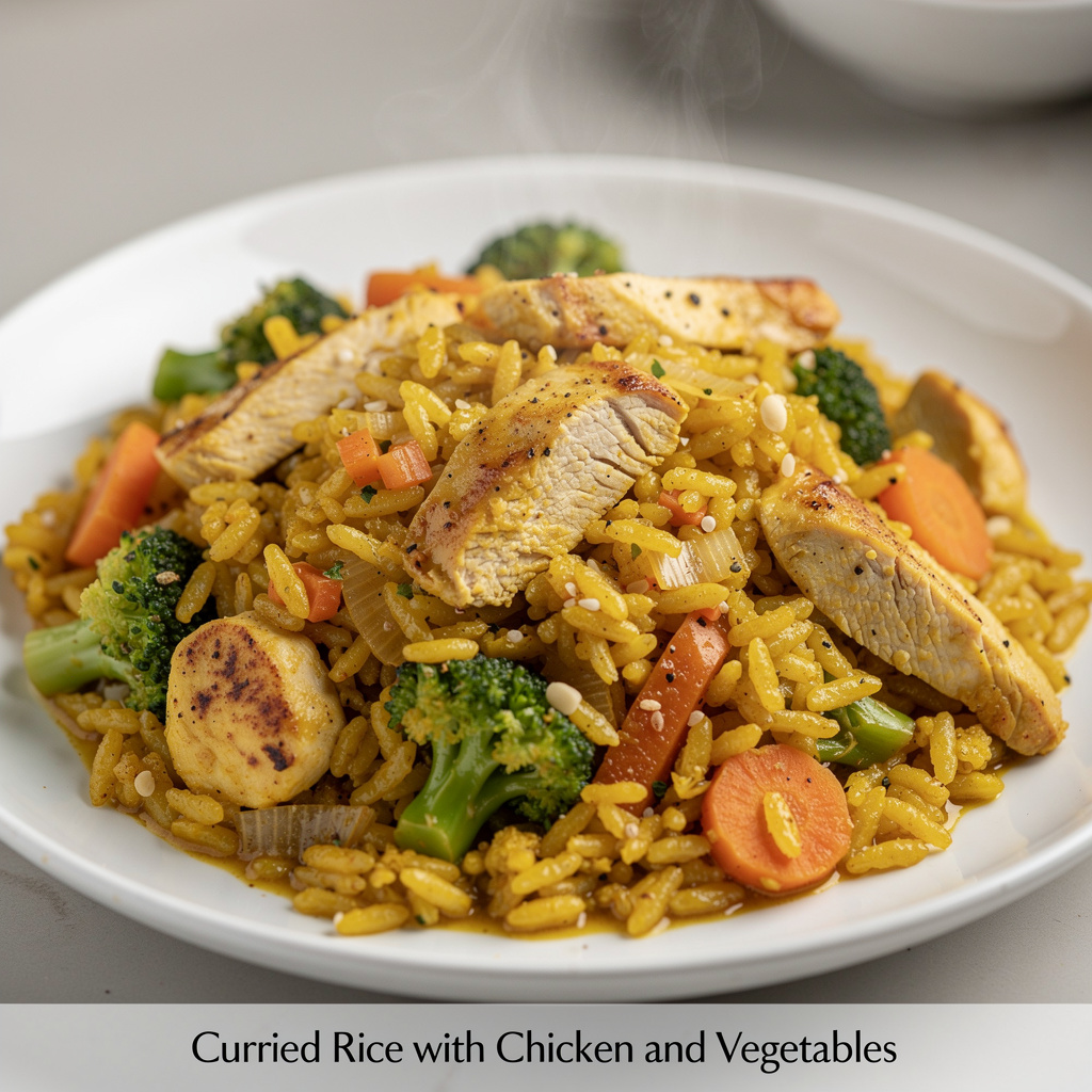 Curried Rice with Chicken and Vegetables