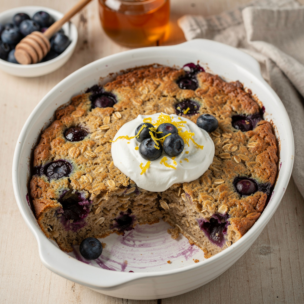 Blueberry Baked Oats
