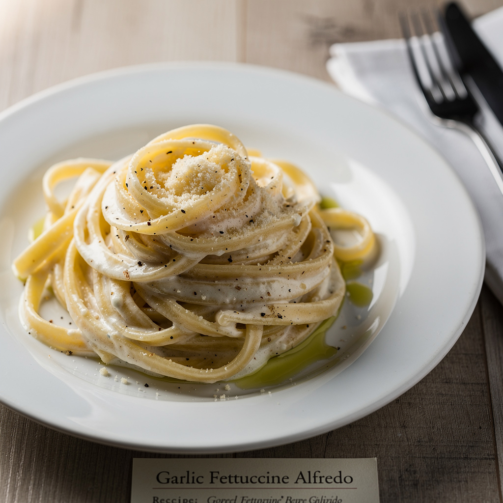 Garlic Fettuccine Alfredo