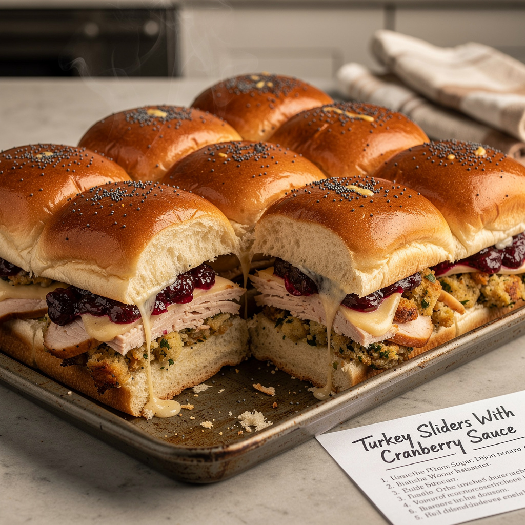 Turkey Sliders With Cranberry Sauce