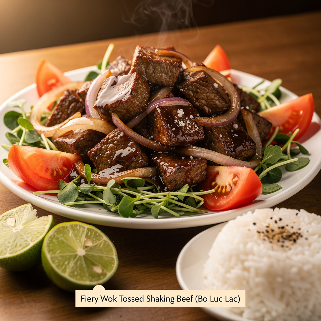 Fiery Wok-Tossed Shaking Beef (Bo Luc Lac)