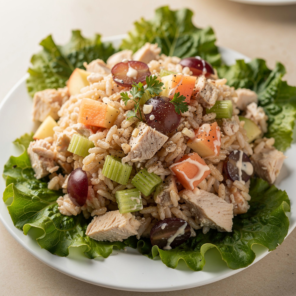 Chicken, Rice, and Fruit Salad