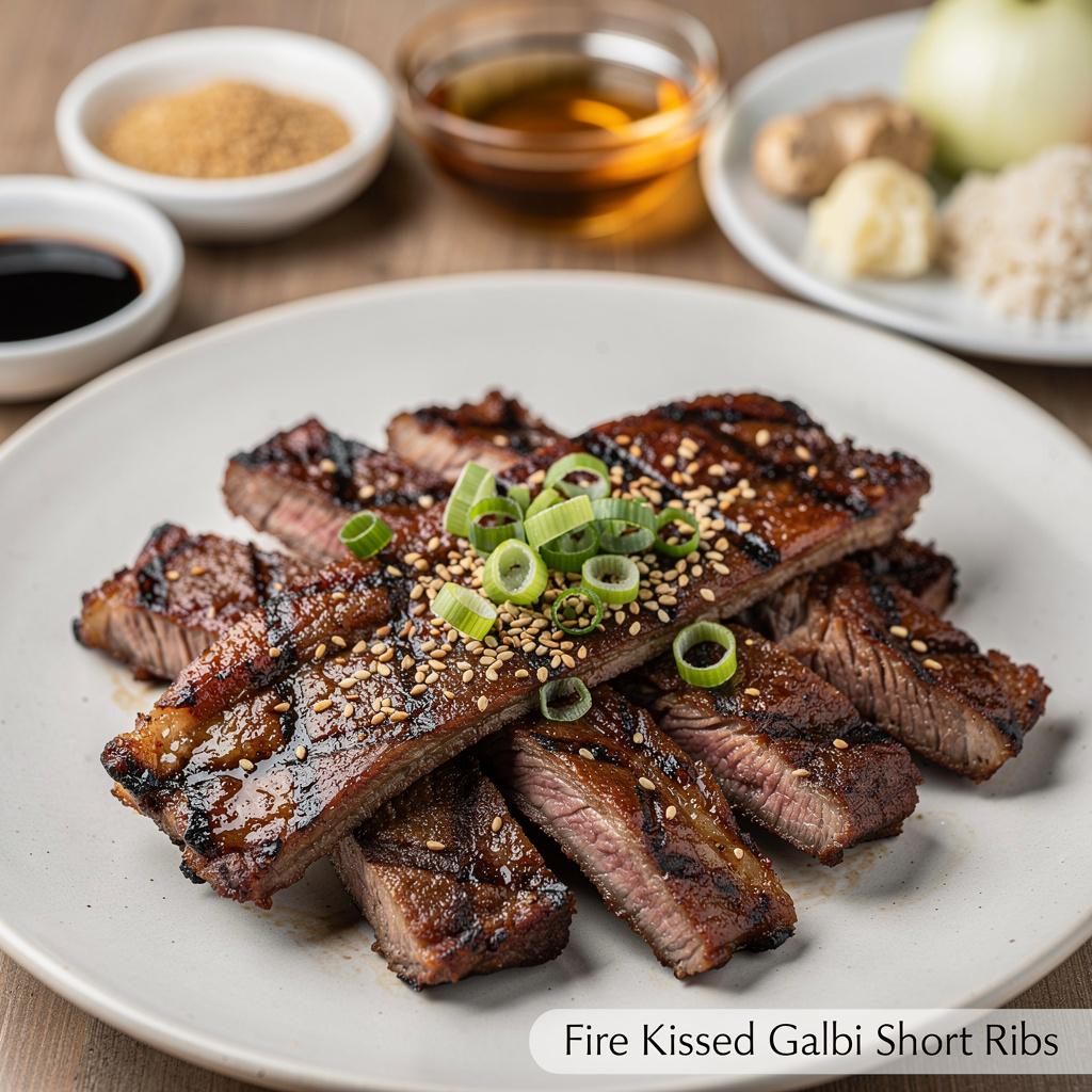 Fire-Kissed Galbi Short Ribs