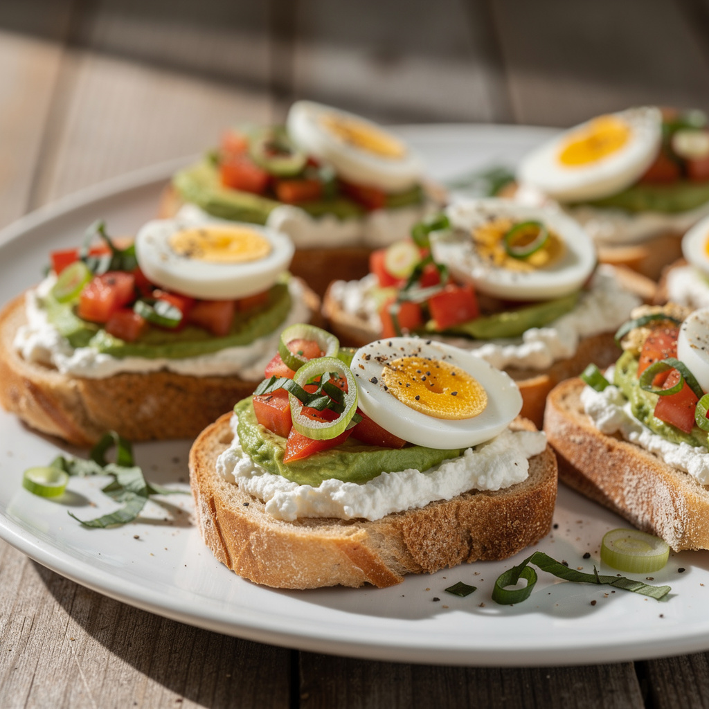 Avocado Breakfast Bruschetta