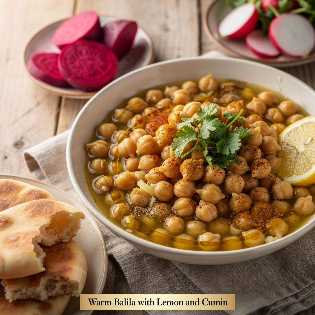 Warm Balila with Lemon and Cumin