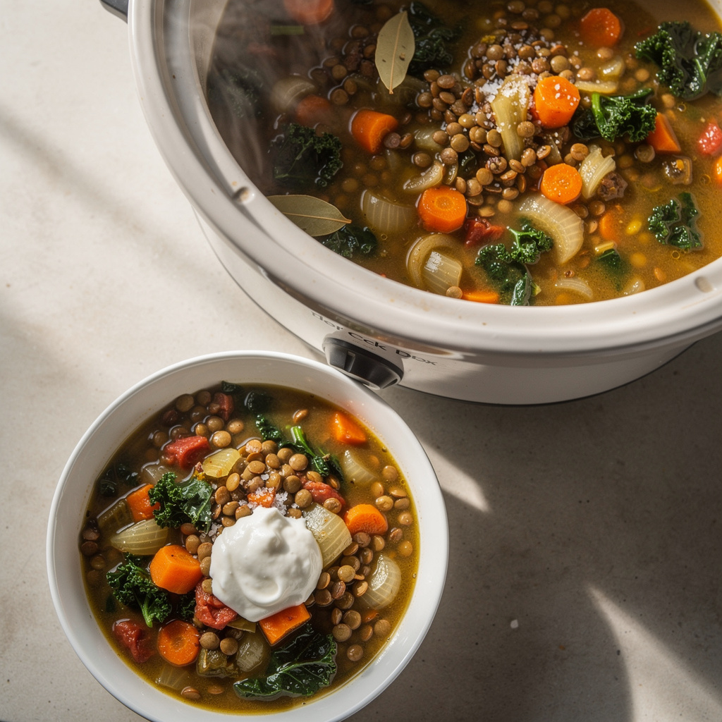 Crock Pot Vegetable Lentil Stew
