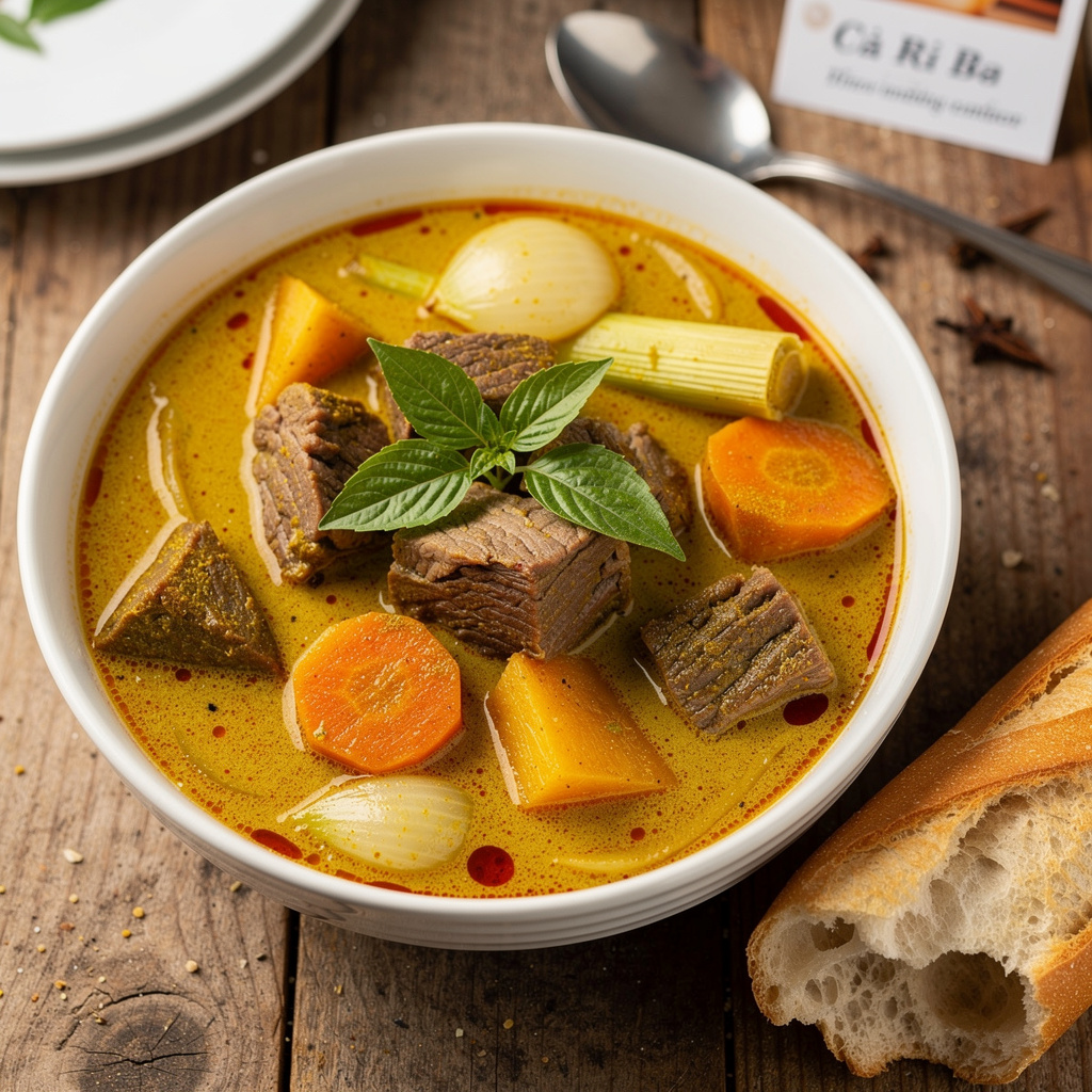 Coconut Lemongrass Beef Curry (Ca Ri Bo)