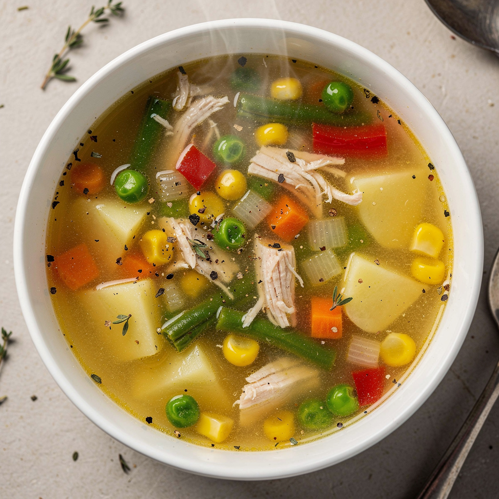 Quick Chicken & Vegetable Soup