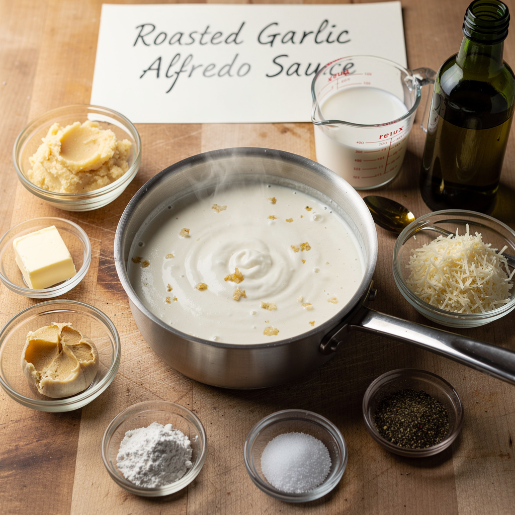 Roasted Garlic Alfredo Sauce