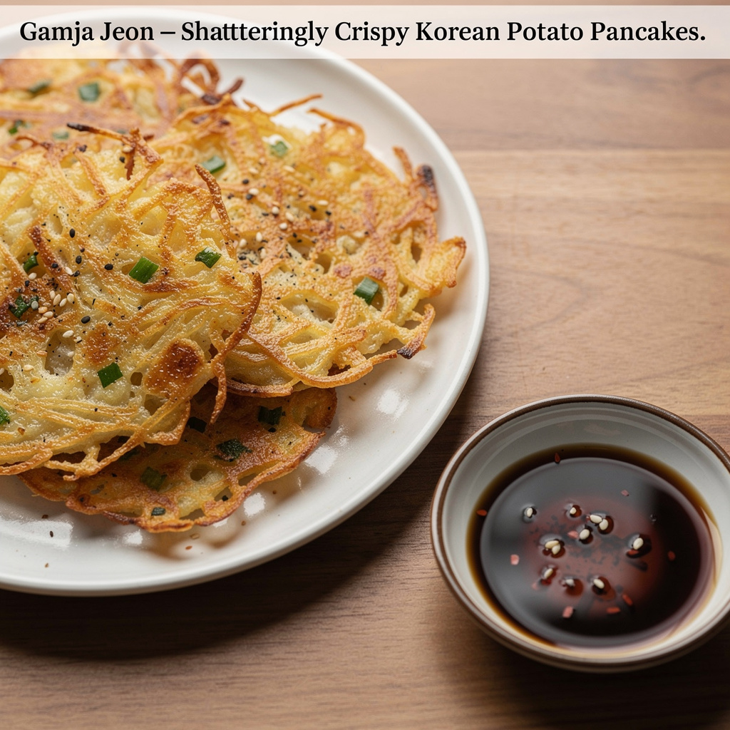 Gamja Jeon — Shatteringly Crispy Korean Potato Pancakes