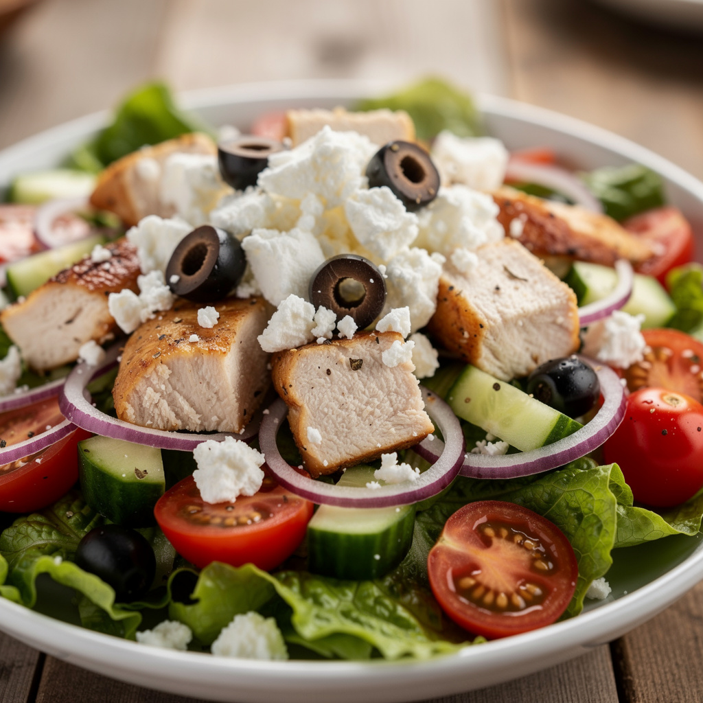 Greek Salad with Chicken